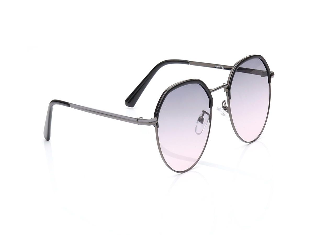 Purple Geometric Sunglasses for Men and Women available  display picture 2