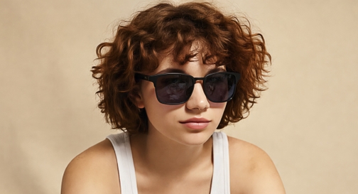 Image 9 of Black Wayfarer Sunglasses for Men and Women from Tees By Fastrack Available at Fastrack Eyewear