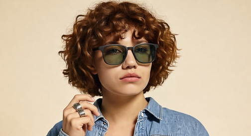 Image 10 of Green Wayfarer Sunglasses for Men and Women from Tees By Fastrack Available at Fastrack Eyewear