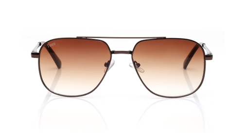 Image 2 of Brown Navigator Sunglasses for Men and Women from Tees By Fastrack Available at Fastrack Eyewear