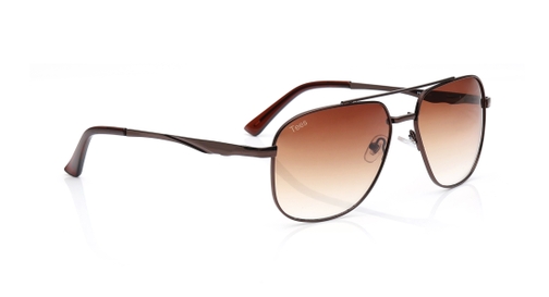 Image 3 of Brown Navigator Sunglasses for Men and Women from Tees By Fastrack Available at Fastrack Eyewear