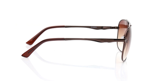 Image 6 of Brown Navigator Sunglasses for Men and Women from Tees By Fastrack Available at Fastrack Eyewear