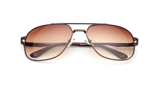 Image 5 of Brown Navigator Sunglasses for Men and Women from Tees By Fastrack Available at Fastrack Eyewear