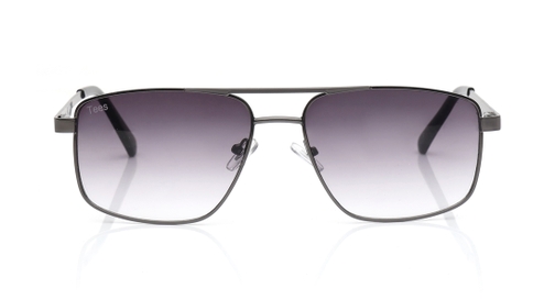 Image 2 of Grey Navigator Sunglasses for Men and Women from Tees By Fastrack Available at Fastrack Eyewear