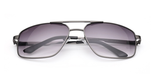 Image 4 of Grey Navigator Sunglasses for Men and Women from Tees By Fastrack Available at Fastrack Eyewear