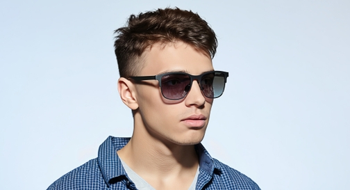 Image 9 of Black Wayfarer Sunglasses for Men and Women from Tees By Fastrack Available at Fastrack Eyewear