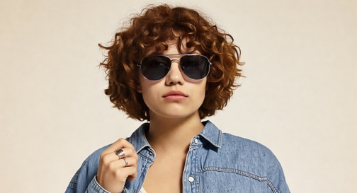 Image 9 of Black Aviator Sunglasses for Men and Women from Tees By Fastrack Available at Fastrack Eyewear