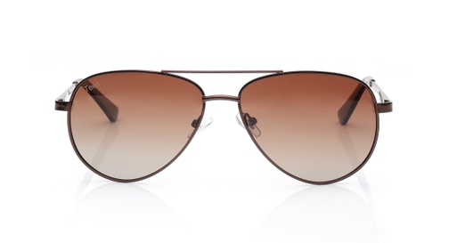 Image 2 of Brown Aviator Sunglasses for Men and Women from Tees By Fastrack Available at Fastrack Eyewear
