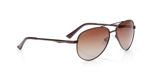 Image 3 of Brown Aviator Sunglasses for Men and Women from Tees By Fastrack Available at Fastrack Eyewear