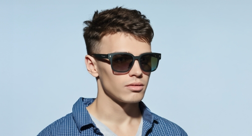 Image 8 of Grey Wayfarer Sunglasses for Men and Women from Tees By Fastrack Available at Fastrack Eyewear