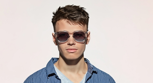 Image 9 of Grey Wayfarer Sunglasses for Men and Women from Tees By Fastrack Available at Fastrack Eyewear