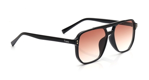 Image 3 of Brown Aviator Sunglasses for Men and Women from Tees By Fastrack Available at Fastrack Eyewear