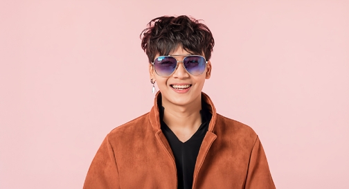 Image 11 of Brown Aviator Sunglasses for Men and Women from Tees By Fastrack Available at Fastrack Eyewear