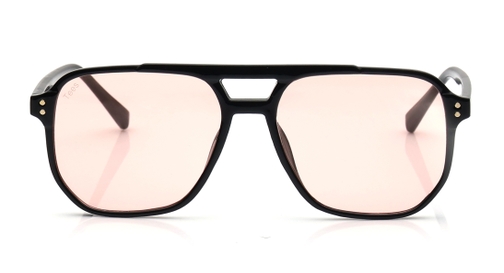 Image 1 of Pink Aviator Sunglasses for Men and Women from Tees By Fastrack Available at Fastrack Eyewear
