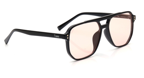 Image 2 of Pink Aviator Sunglasses for Men and Women from Tees By Fastrack Available at Fastrack Eyewear