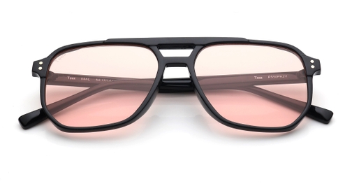 Image 6 of Pink Aviator Sunglasses for Men and Women from Tees By Fastrack Available at Fastrack Eyewear