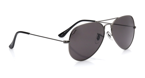 Image 3 of Black Aviator Sunglasses for Men from Tees By Fastrack Available at Fastrack Eyewear