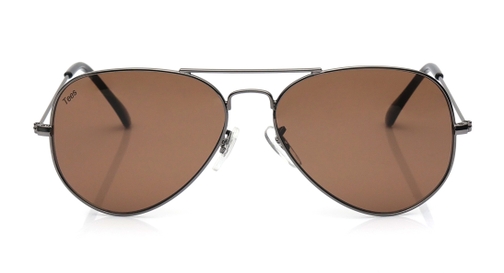 Image 2 of Brown Aviator Sunglasses for Men and Women from Tees By Fastrack Available at Fastrack Eyewear