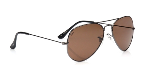 Image 3 of Brown Aviator Sunglasses for Men and Women from Tees By Fastrack Available at Fastrack Eyewear