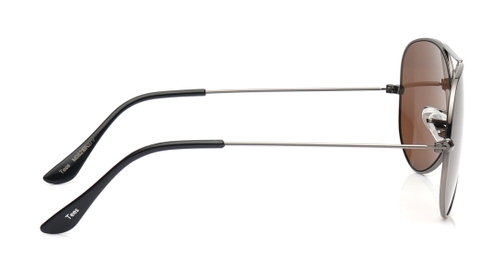 Image 5 of Brown Aviator Sunglasses for Men and Women from Tees By Fastrack Available at Fastrack Eyewear