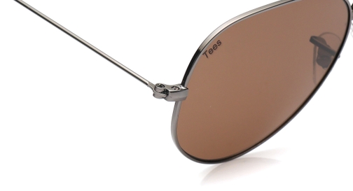 Image 7 of Brown Aviator Sunglasses for Men and Women from Tees By Fastrack Available at Fastrack Eyewear