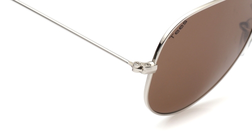 Image 6 of Brown Aviator Sunglasses for Men from Tees By Fastrack Available at Fastrack Eyewear