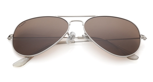 Image 7 of Brown Aviator Sunglasses for Men from Tees By Fastrack Available at Fastrack Eyewear