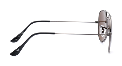Image 4 of Brown Aviator Sunglasses for Men from Tees By Fastrack Available at Fastrack Eyewear