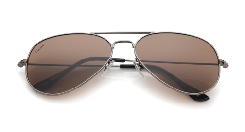 Image 7 of Brown Aviator Sunglasses for Men from Tees By Fastrack Available at Fastrack Eyewear