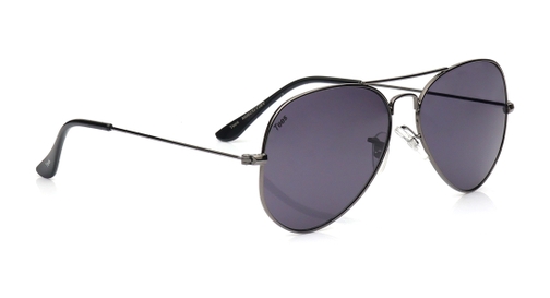 Image 3 of Grey Aviator Sunglasses for Men and Women from Tees By Fastrack Available at Fastrack Eyewear