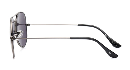 Image 1 of Grey Aviator Sunglasses for Men and Women from Tees By Fastrack Available at Fastrack Eyewear
