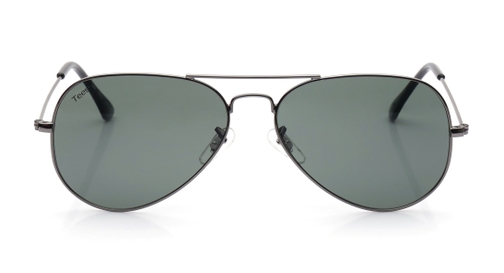 Image 2 of Green Aviator Sunglasses for Men from Tees By Fastrack Available at Fastrack Eyewear