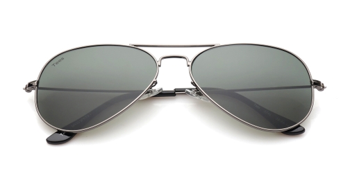 Image 6 of Green Aviator Sunglasses for Men from Tees By Fastrack Available at Fastrack Eyewear