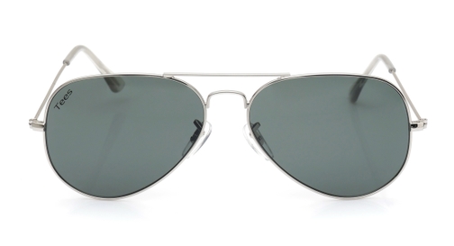 Image 2 of Green Aviator Sunglasses for Men from Tees By Fastrack Available at Fastrack Eyewear