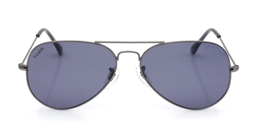 Image 2 of Grey Aviator Sunglasses for Men from Tees By Fastrack Available at Fastrack Eyewear