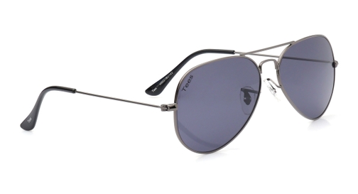 Image 3 of Grey Aviator Sunglasses for Men from Tees By Fastrack Available at Fastrack Eyewear