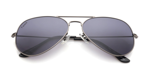 Image 7 of Grey Aviator Sunglasses for Men from Tees By Fastrack Available at Fastrack Eyewear