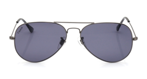 Image 2 of Grey Aviator Sunglasses for Men from Tees By Fastrack Available at Fastrack Eyewear