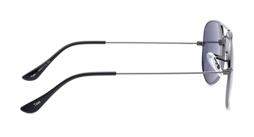 Image 4 of Grey Aviator Sunglasses for Men from Tees By Fastrack Available at Fastrack Eyewear