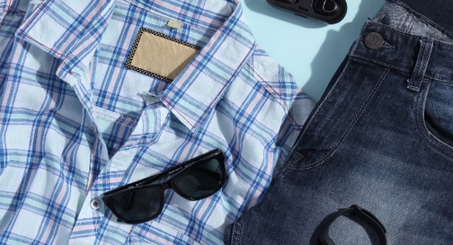 Image 5 of Green Wayfarer Sunglasses for Men and Women from Fastrack Available at Fastrack Eyewear