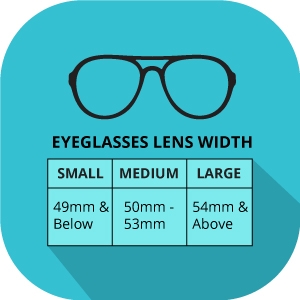 Eyeglasses Lens Width Guide Small, Meduim and Large