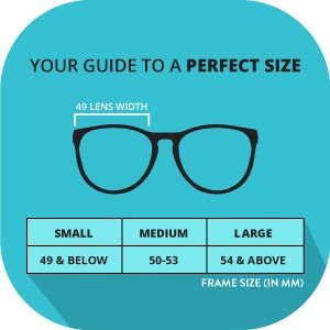 Guide to get a perfect size of glasses small, medium and large at Titan Eye+